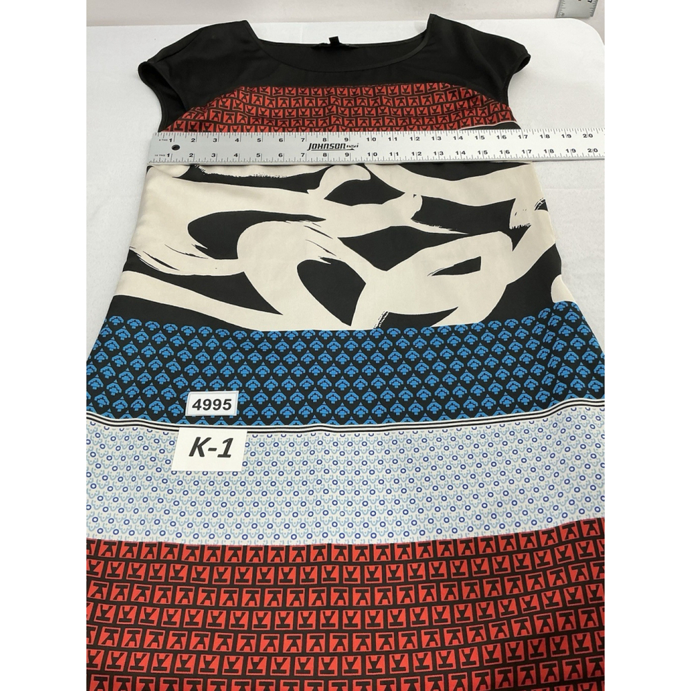 Womans Express Shift Dress XS Multicolor Lined Cap Sleeves - Picture 5 of 7